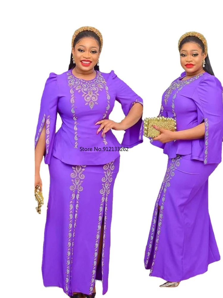 Plus Size African Clothes 2 PCS Sets Tops And Skirts Suits Dashiki Ankara Fall Outfits Elegant Turkey Wedding Party Dress 2022
Plus Size African Clothes 2 PCS Sets Tops And Skirts Suits Dashiki Ankara Fall Outfits Elegant Turkey Wedding Party Dress 2022