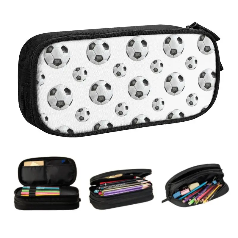Kawaii Soccer Ball Pattern Pencil Cases for Boys Gilrs Large Capacity Football Pencil Bag Stationery
Kawaii Soccer Ball Pattern Pencil Cases for Boys Gilrs Large Capacity Football Pencil Bag Stationery