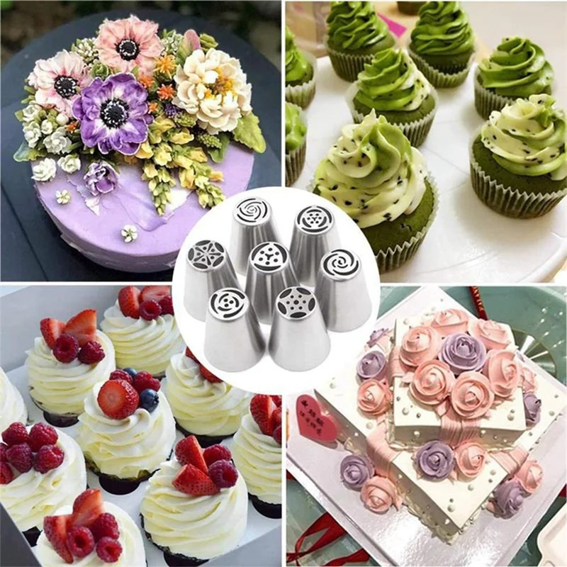 14 Pack Russian Tulip Icing Piping Nozzles Stainless Steel Flower Cream Pastry Tip Cake Decorating Tools
14 Pack Russian Tulip Icing Piping Nozzles Stainless Steel Flower Cream Pastry Tip Cake Decorating Tools