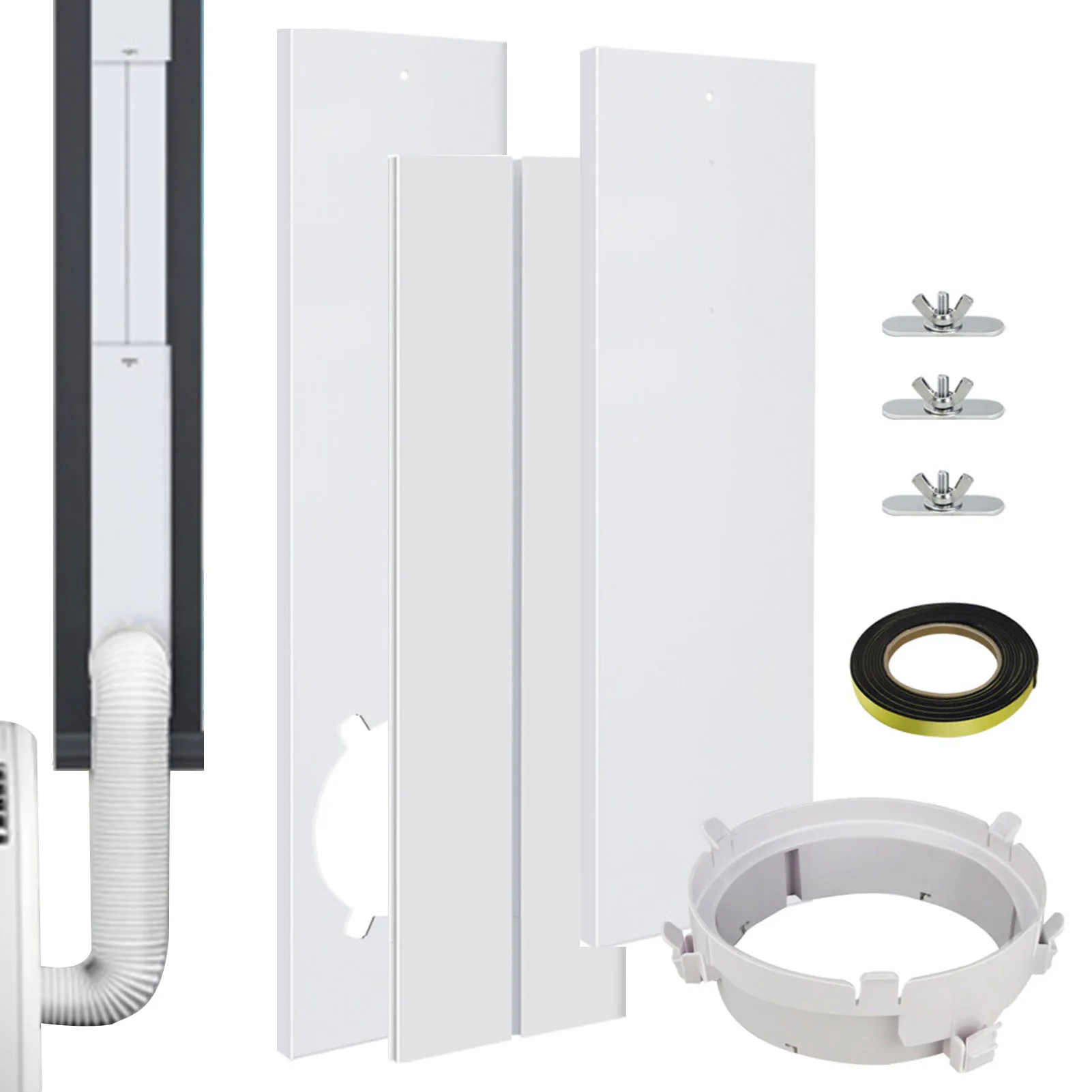 Window Seal For Air Conditioner Solid AC Vent Kit With Slide Rail Interlock Design Air Conditioner Vent Exhaust Window Frame
Window Seal For Air Conditioner Solid AC Vent Kit With Slide Rail Interlock Design Air Conditioner Vent Exhaust Window Frame