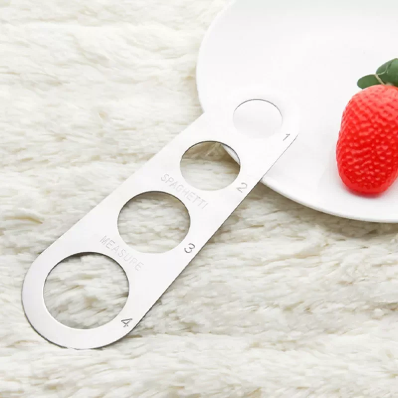 New in Easy Clearing Pasta Ruler Measuring Tool 4 Serving Portion Stainless Steel Spaghetti Measurer Cooking Supplies Control T
New in Easy Clearing Pasta Ruler Measuring Tool 4 Serving Portion Stainless Steel Spaghetti Measurer Cooking Supplies Control T
