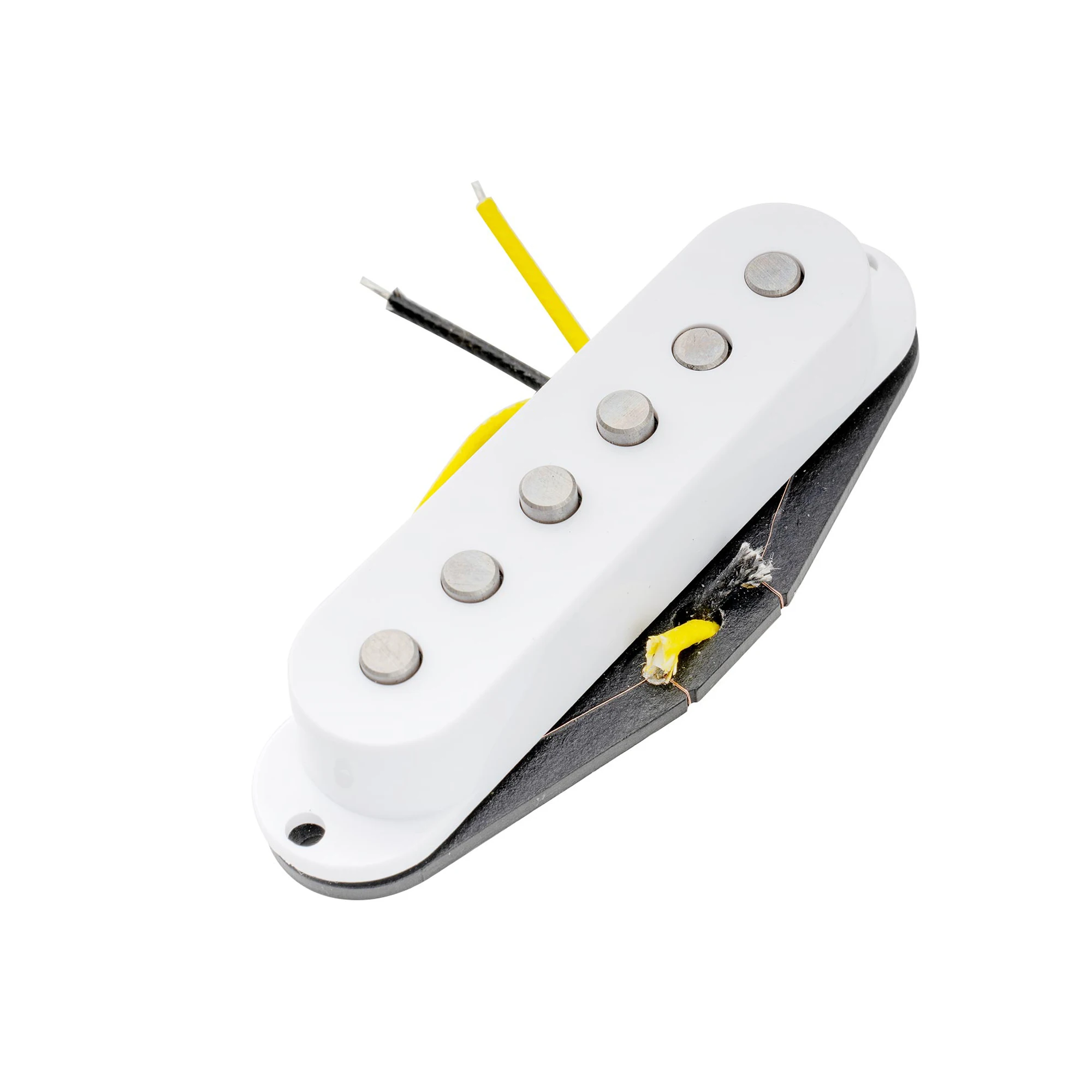 Artec SSA-12R Vintage Staggered Alnico 5 Reverse Wound Single Coil Middle Pickup 6.5K for Strat Style Electric Guitar, White
Artec SSA-12R Vintage Staggered Alnico 5 Reverse Wound Single Coil Middle Pickup 6.5K for Strat Style Electric Guitar, White