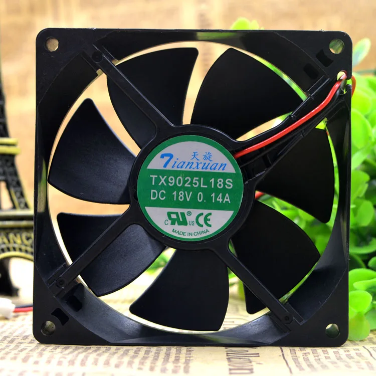 SSEA Новая TX9025L18S 18 в 0.14A 9 см 9025 90*90*25 охлаждающий вентилятор для холодильника 
SSEA Новая TX9025L18S 18 в 0.14A 9 см 9025 90*90*25 охлаждающий вентилятор для холодильника