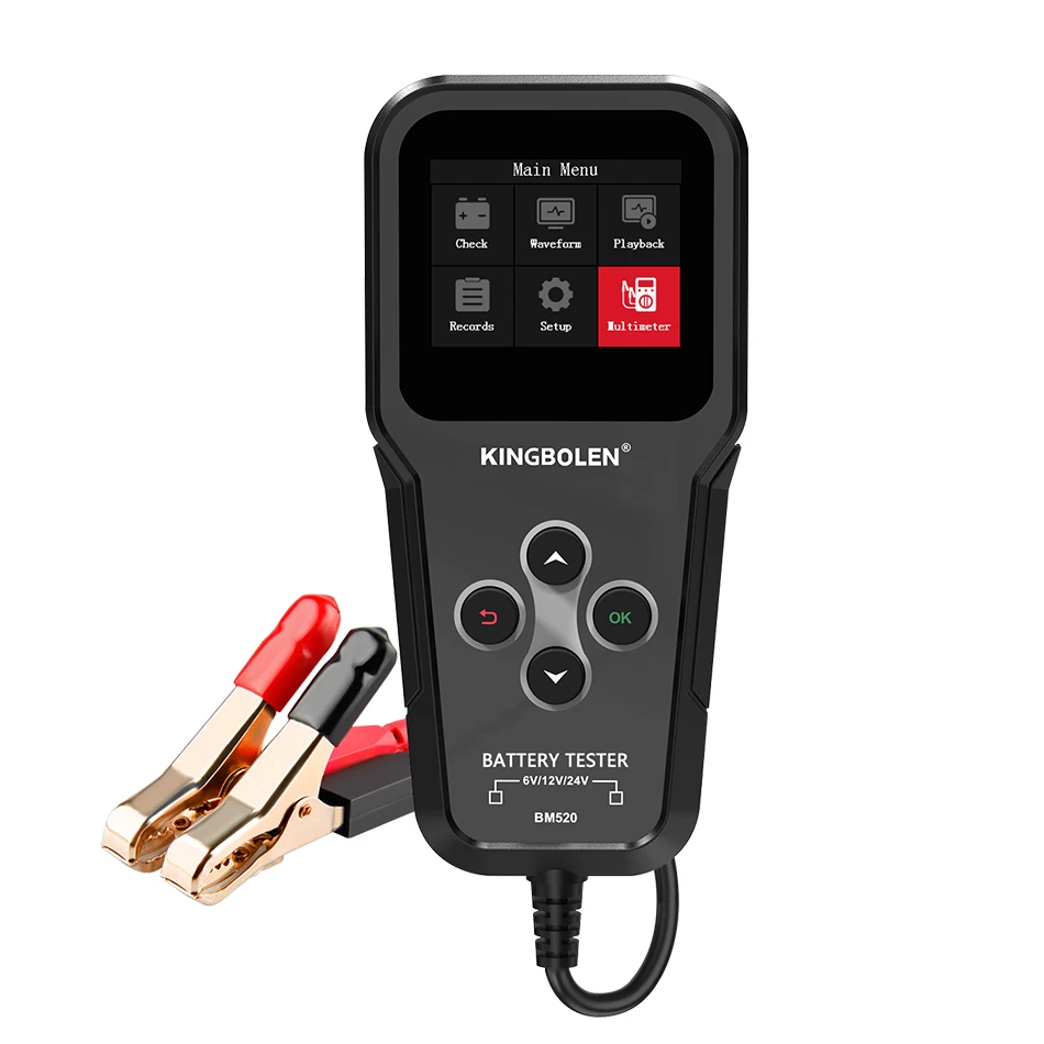 KINGBOLEN BM520 Battery tester For Car 6v 12v 24v batter Analyzer multimeter Cranking Charging Ripple test
KINGBOLEN BM520 Battery tester For Car 6v 12v 24v batter Analyzer multimeter Cranking Charging Ripple test