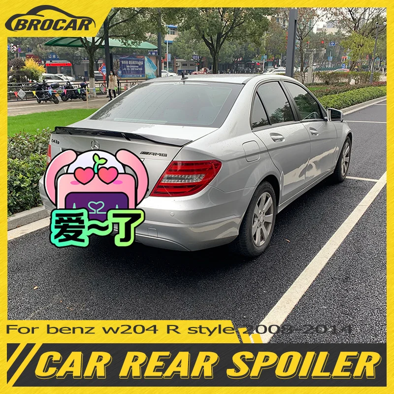 For Mercedes benz c W204 four-door car spoiler C200 C250 C300 2008-2014 R style ABS plastic carbon fiber rear spoiler car tuning
For Mercedes benz c W204 four-door car spoiler C200 C250 C300 2008-2014 R style ABS plastic carbon fiber rear spoiler car tuning