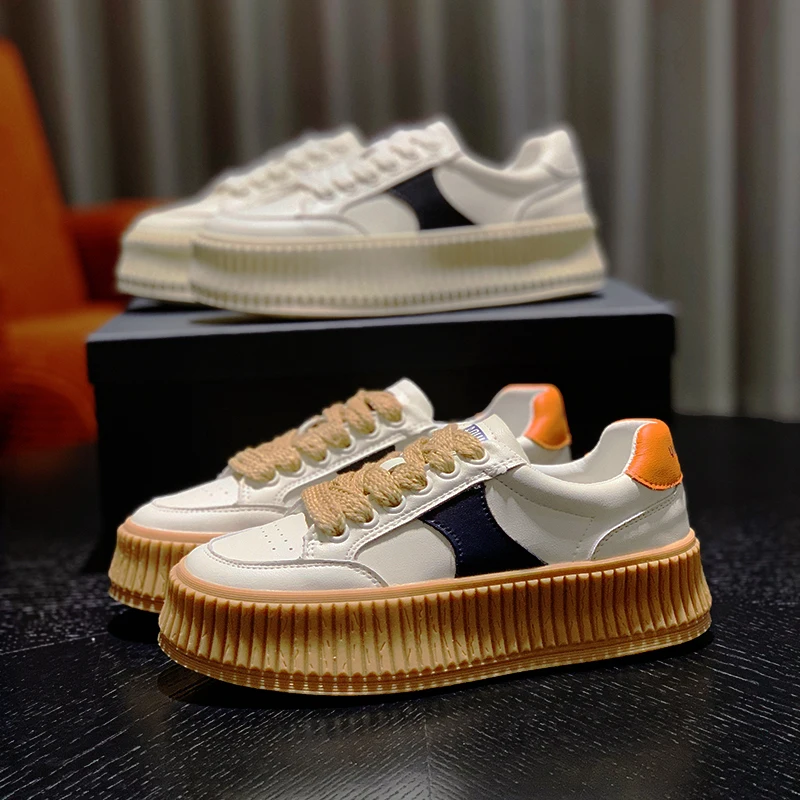 Flat Sneakers 2022 Spring Autumn Sport Style Women's Shoes 35-40 Daily Dress White Casual Shoes Hight Increased
Flat Sneakers 2022 Spring Autumn Sport Style Women's Shoes 35-40 Daily Dress White Casual Shoes Hight Increased