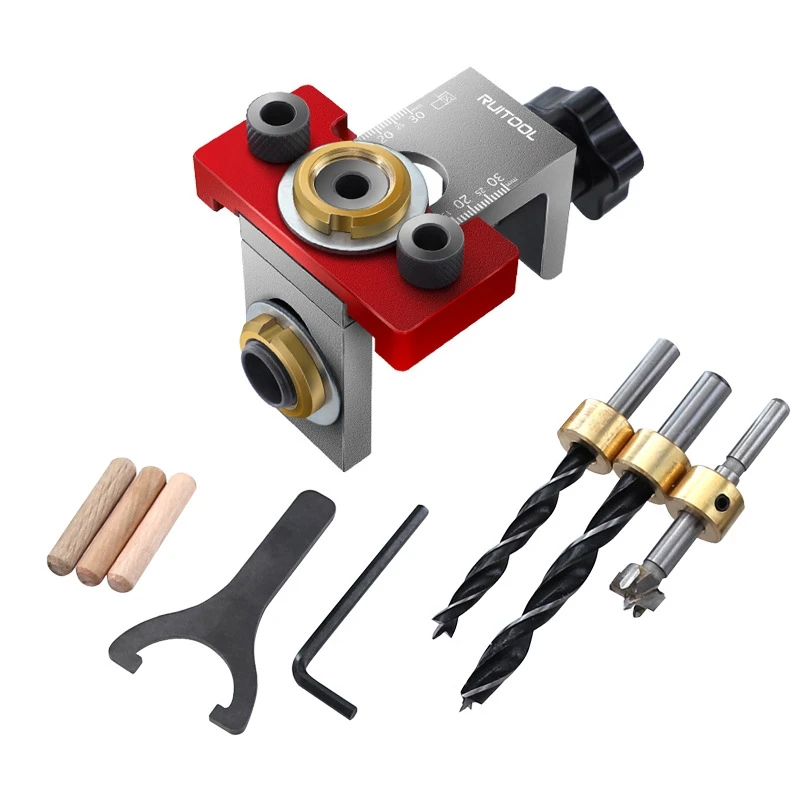 1Set Hole Drilling Positioner Pocket Hole Jig System 3 In 1 Woodworking Hole Drill Punch Locator Industrial Tools
1Set Hole Drilling Positioner Pocket Hole Jig System 3 In 1 Woodworking Hole Drill Punch Locator Industrial Tools