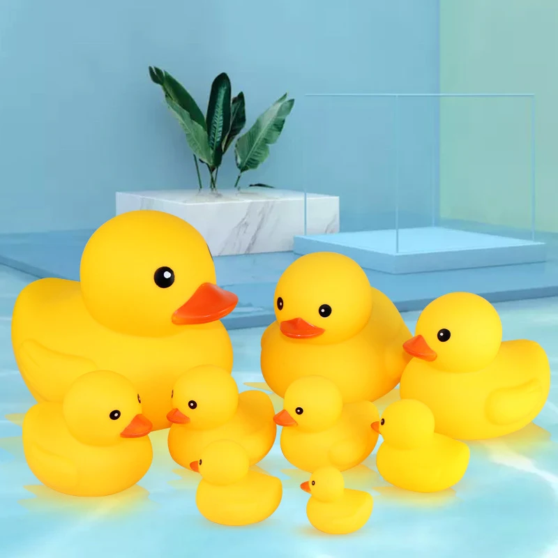 Baby Bath Toys Cute Duck Baby Gift Bathroom Rubber Large Yellow Duck Bathing Playing Water Kawaii Squeeze Float Ducks
Baby Bath Toys Cute Duck Baby Gift Bathroom Rubber Large Yellow Duck Bathing Playing Water Kawaii Squeeze Float Ducks