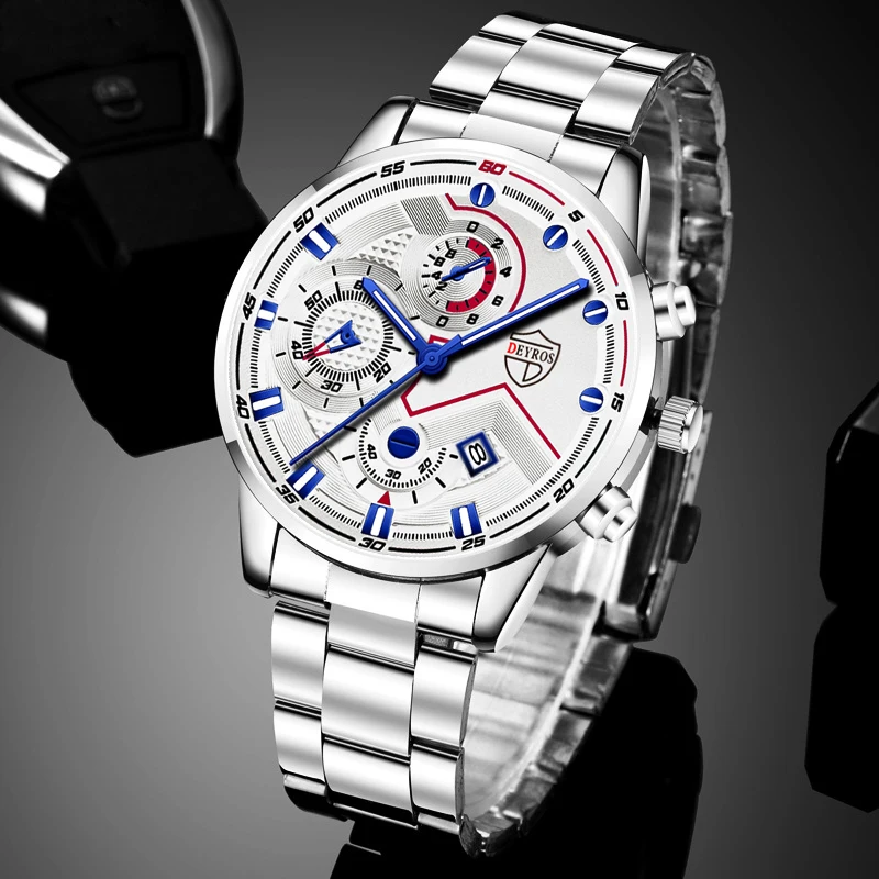 uhren herren Luxus Männer Edelstahl Quarz Uhren Marke Mode herren Business Leder Uhr Kalender Leuchtende Uhr relogio masculino
uhren herren Luxus Männer Edelstahl Quarz Uhren Marke Mode herren Business Leder Uhr Kalender Leuchtende Uhr relogio masculino