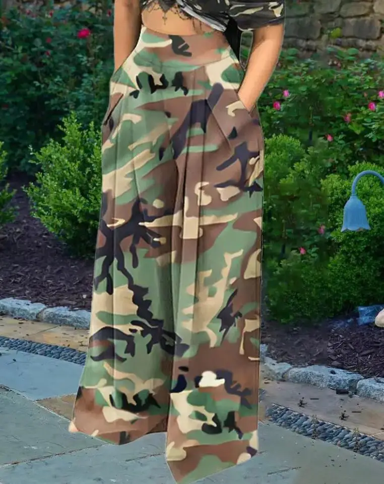 Women Print High Waist Wide Leg Pants Personality Fashion Summer Long Pants Loose Daily Trousers Elegant Streetwear
Women Print High Waist Wide Leg Pants Personality Fashion Summer Long Pants Loose Daily Trousers Elegant Streetwear