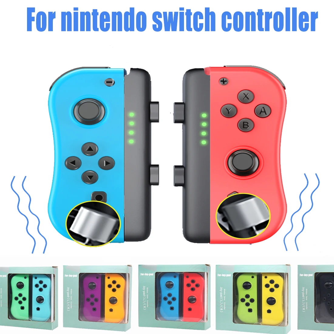 Геймпад для Nintendo Switch, беспроводной джойстик с функцией двойной вибрации, пробуждения, движения
Геймпад для Nintendo Switch, беспроводной джойстик с функцией двойной вибрации, пробуждения, движения