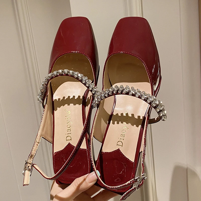 Ladies High Heels Sandals 2022 Party Woman Pumps Fashion Square Toe Black White Mary Janes Female Shoes For Women Black Slides
Ladies High Heels Sandals 2022 Party Woman Pumps Fashion Square Toe Black White Mary Janes Female Shoes For Women Black Slides