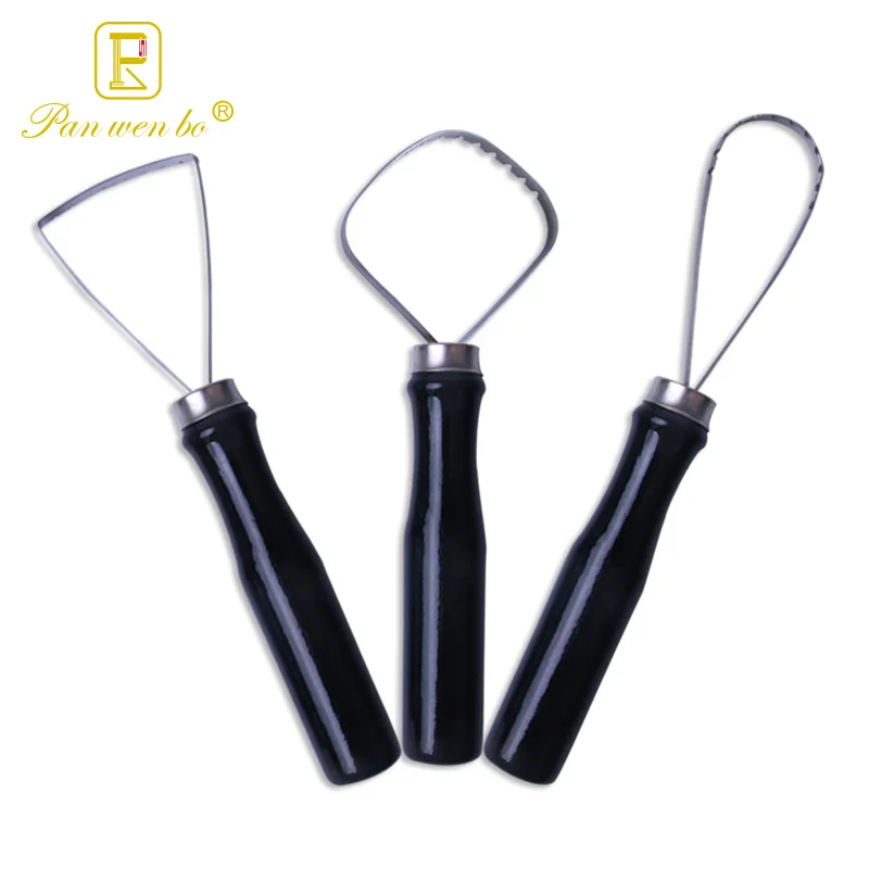 3pcs Large Black Scraper Clay Sculpture Gear Knife Commonly Used Pottery Tools for Trimming and Shaping Texture
3pcs Large Black Scraper Clay Sculpture Gear Knife Commonly Used Pottery Tools for Trimming and Shaping Texture