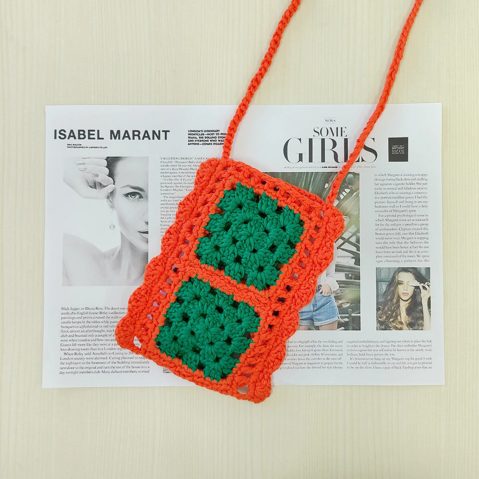 Cute Crochet Small Phone Purses Panelled Knitted Crossbody Bag for Women Granny Square Shoulder Bags Handmade Summer Beach Bag
Cute Crochet Small Phone Purses Panelled Knitted Crossbody Bag for Women Granny Square Shoulder Bags Handmade Summer Beach Bag