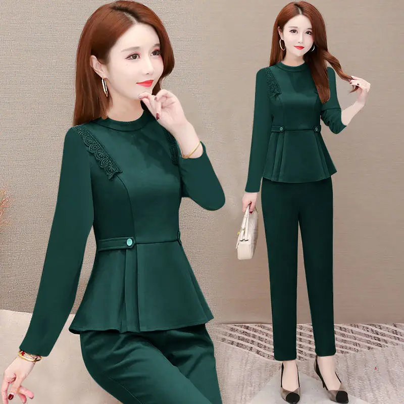 Women Tracksuit Pullovers Pants Autumn Female Suit Solid Color Casual Full Length Trousers Outfits Ladies Streetwear Suit H1158
Women Tracksuit Pullovers Pants Autumn Female Suit Solid Color Casual Full Length Trousers Outfits Ladies Streetwear Suit H1158