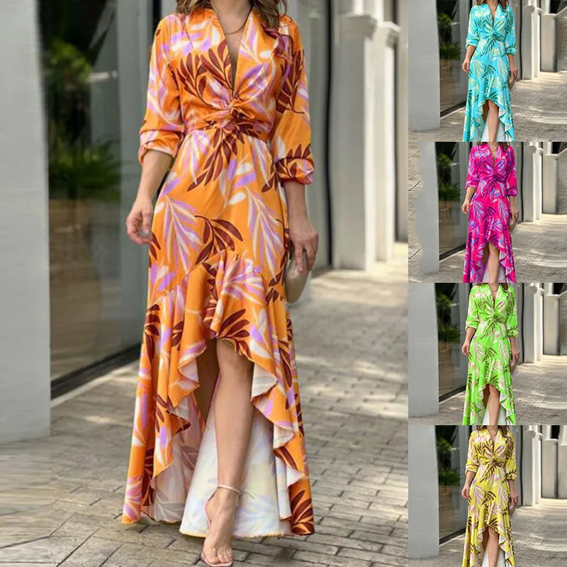 Spring 2023 Women's High Waist V-Neck Long Sleeve Temperament Commuter Fashion Street Dress
Spring 2023 Women's High Waist V-Neck Long Sleeve Temperament Commuter Fashion Street Dress
