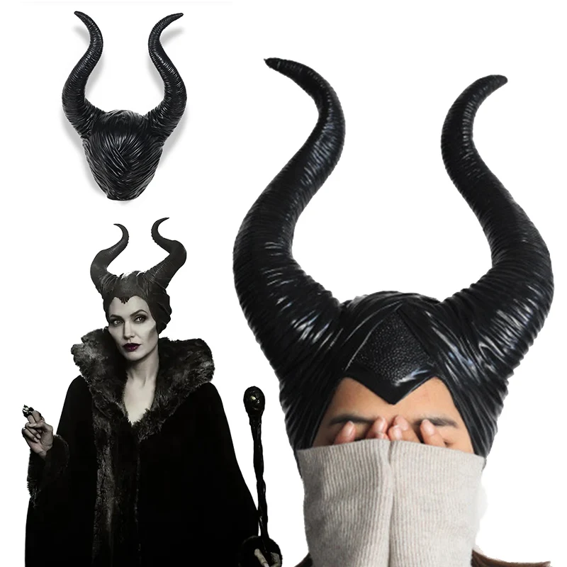 Маскарадная маска с рожками Малефисента для Хэллоуина, Женский костюм для косплея, головной убор с рожками ведьмы, головной убор, маска, головной убор для взрослых
Маскарадная маска с рожками Малефисента для Хэллоуина, Женский костюм для косплея, головной убор с рожками ведьмы, головной убор, маска, головной убор для взрослых