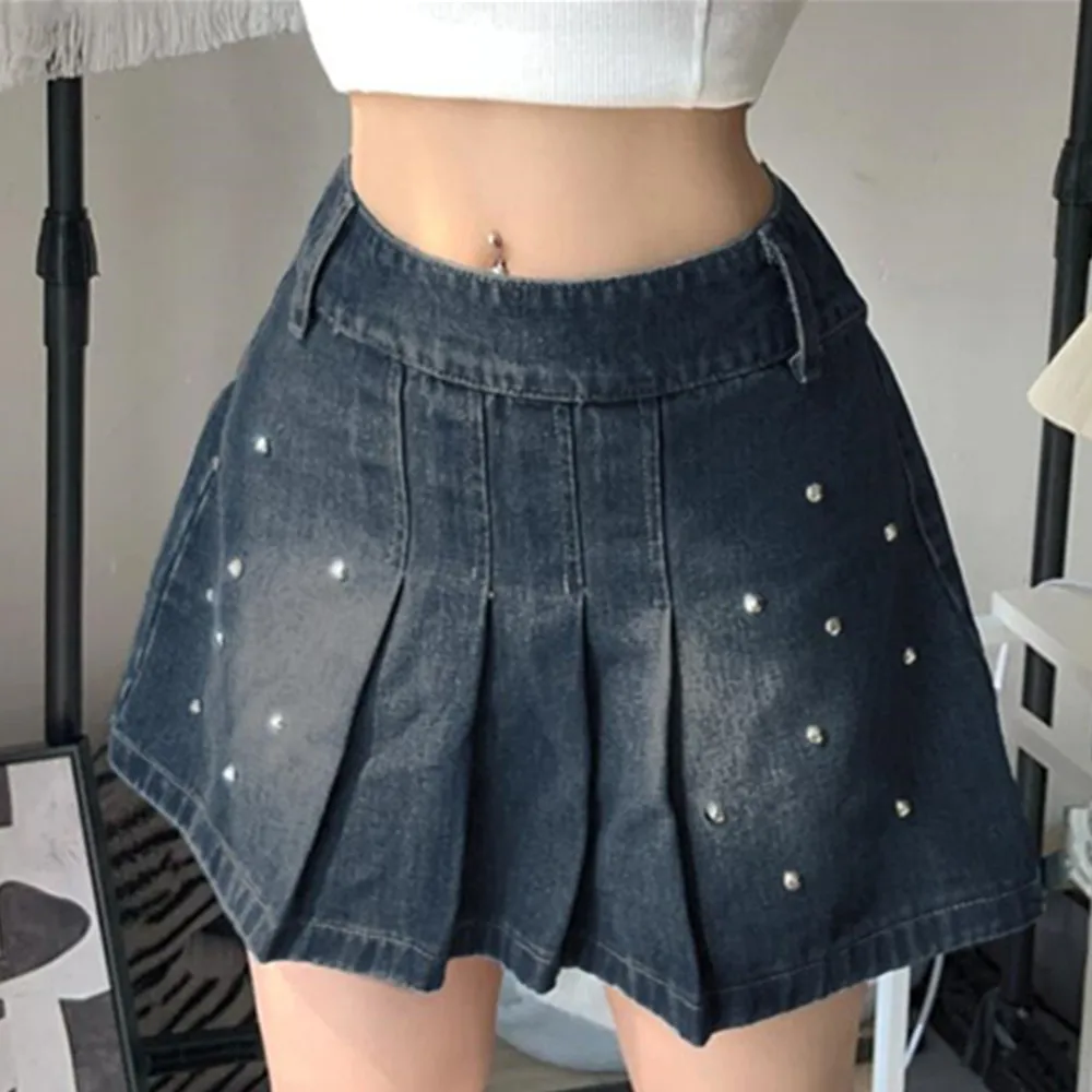 Ruffle Pleated Shorts Skirts Women Summer Kawaii High Waist A Line Y2K Denim Skirt Mini Jeans Skirts Streetwear Sexy Skirt Woman
Ruffle Pleated Shorts Skirts Women Summer Kawaii High Waist A Line Y2K Denim Skirt Mini Jeans Skirts Streetwear Sexy Skirt Woman