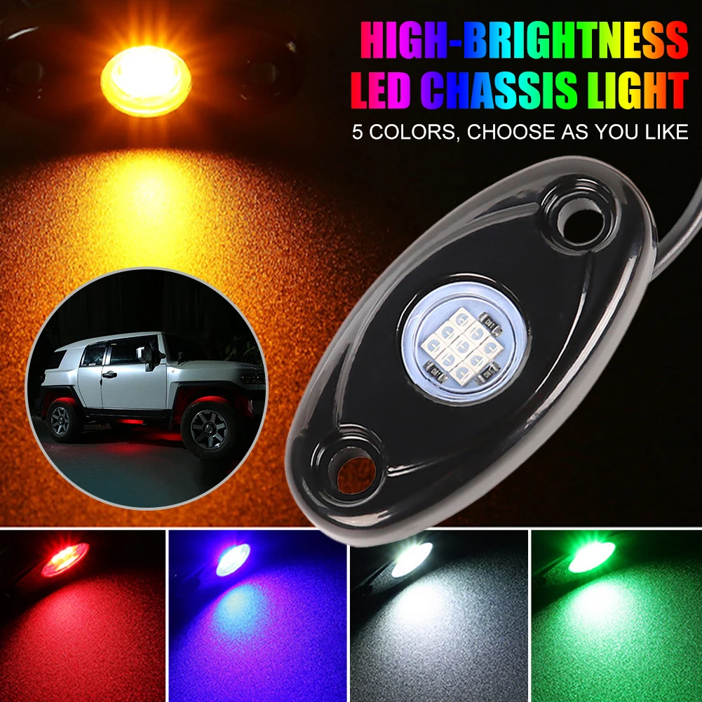 2pcs Waterproof Car LED Rock Lights Auto Decorative Ambient Atmosphere Lamp Professional Underglow Lights For Off-road Trucks
2pcs Waterproof Car LED Rock Lights Auto Decorative Ambient Atmosphere Lamp Professional Underglow Lights For Off-road Trucks