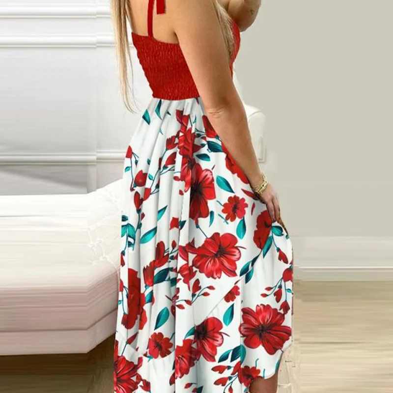 Summer Women's 2023 New Irregular Tube Top Sling Sleeveless Long Dress Applique Print Slim Commuter High Waist A-line Dress
Summer Women's 2023 New Irregular Tube Top Sling Sleeveless Long Dress Applique Print Slim Commuter High Waist A-line Dress