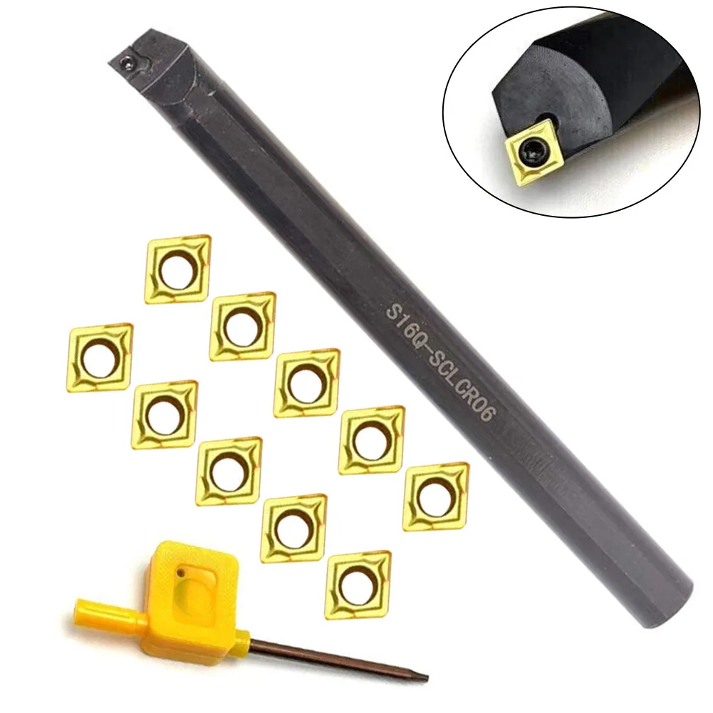 Duable CCMT060204 Insert 10Pcs +CCMT060204 10pcs 16mm Boring Carbide Holder Insert Interna L Lathe S16Q-SCLCR06
Duable CCMT060204 Insert 10Pcs +CCMT060204 10pcs 16mm Boring Carbide Holder Insert Interna L Lathe S16Q-SCLCR06