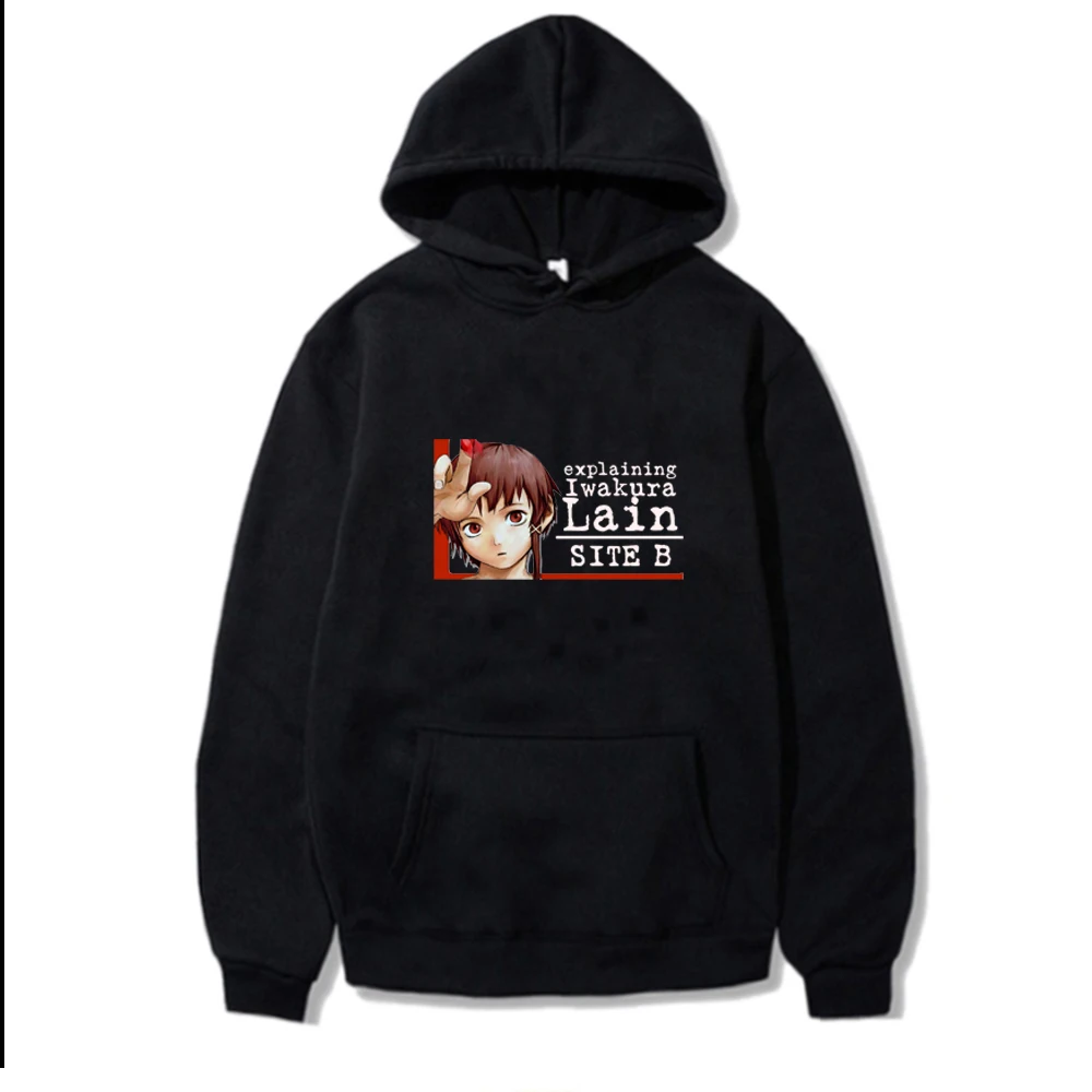 Serial Experiments Lain Hoodies Japanese Anime Print Casual Soft Unisex Sportswear Streetwear Autumn Man/Woman Sweatshirt
Serial Experiments Lain Hoodies Japanese Anime Print Casual Soft Unisex Sportswear Streetwear Autumn Man/Woman Sweatshirt