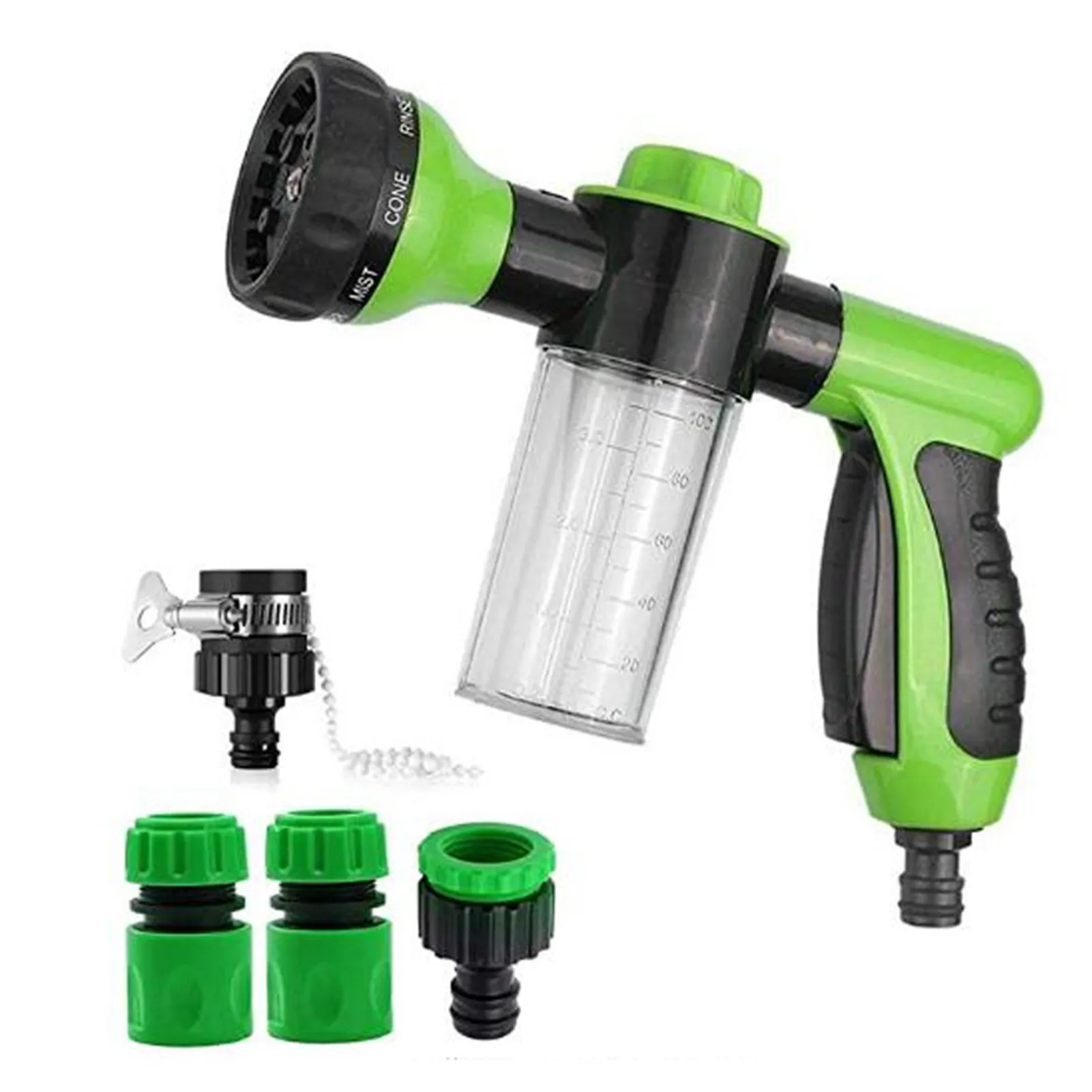 Multi-function Foam Water Sprayer 8 Patterns Portable Car Soap Washing Home Garden
Multi-function Foam Water Sprayer 8 Patterns Portable Car Soap Washing Home Garden