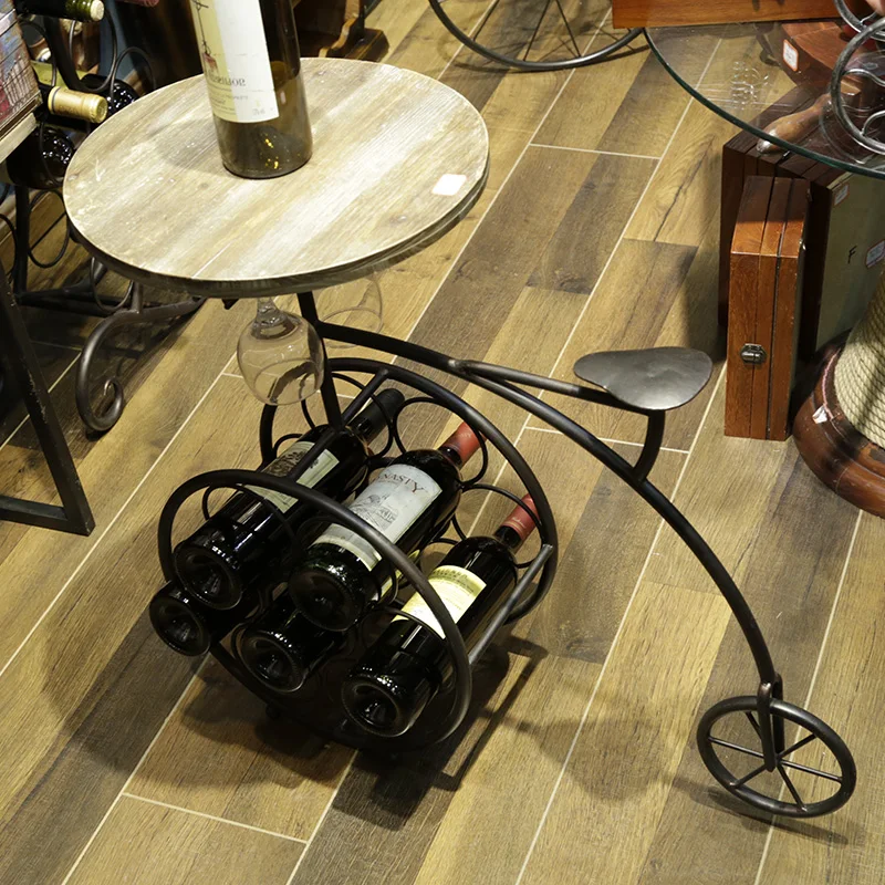 High Quality Wrought Big Iron Bicycle Shape Combined Wine Rack Glass Holder Bar Furnishing Articles
High Quality Wrought Big Iron Bicycle Shape Combined Wine Rack Glass Holder Bar Furnishing Articles