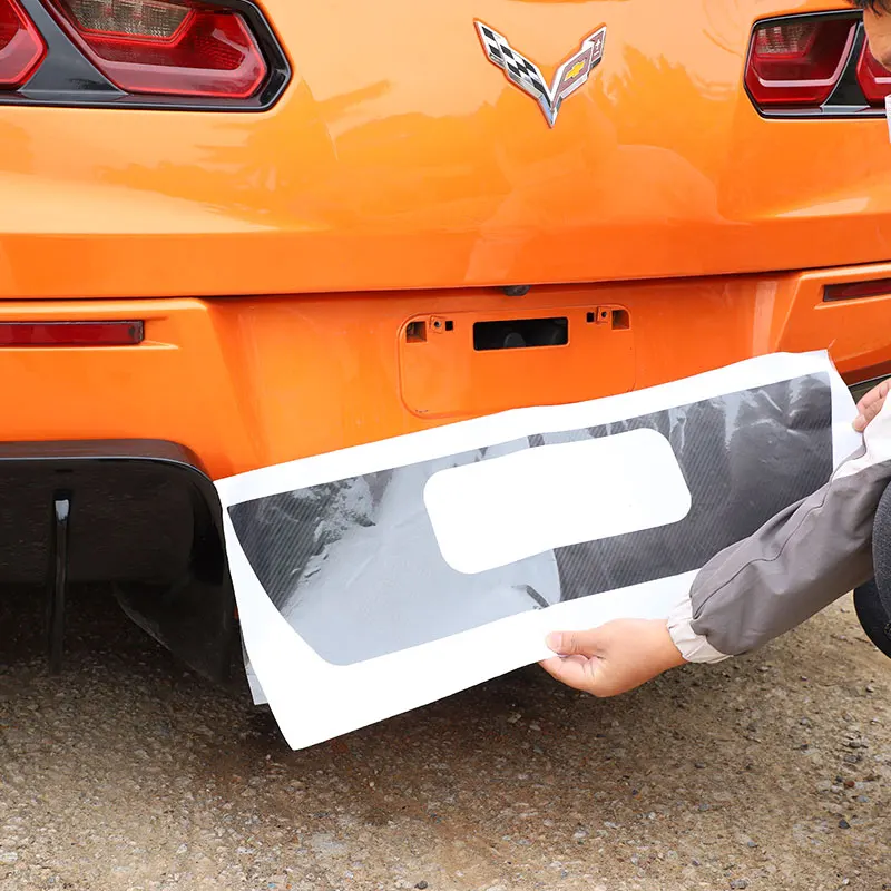 Для Chevrolet Corvette C7 2014-2019 ПВХ черный/углеродное волокно Автомобильный задний номерной знак отделка Наклейка Автомобильные аксессуары
Для Chevrolet Corvette C7 2014-2019 ПВХ черный/углеродное волокно Автомобильный задний номерной знак отделка Наклейка Автомобильные аксессуары