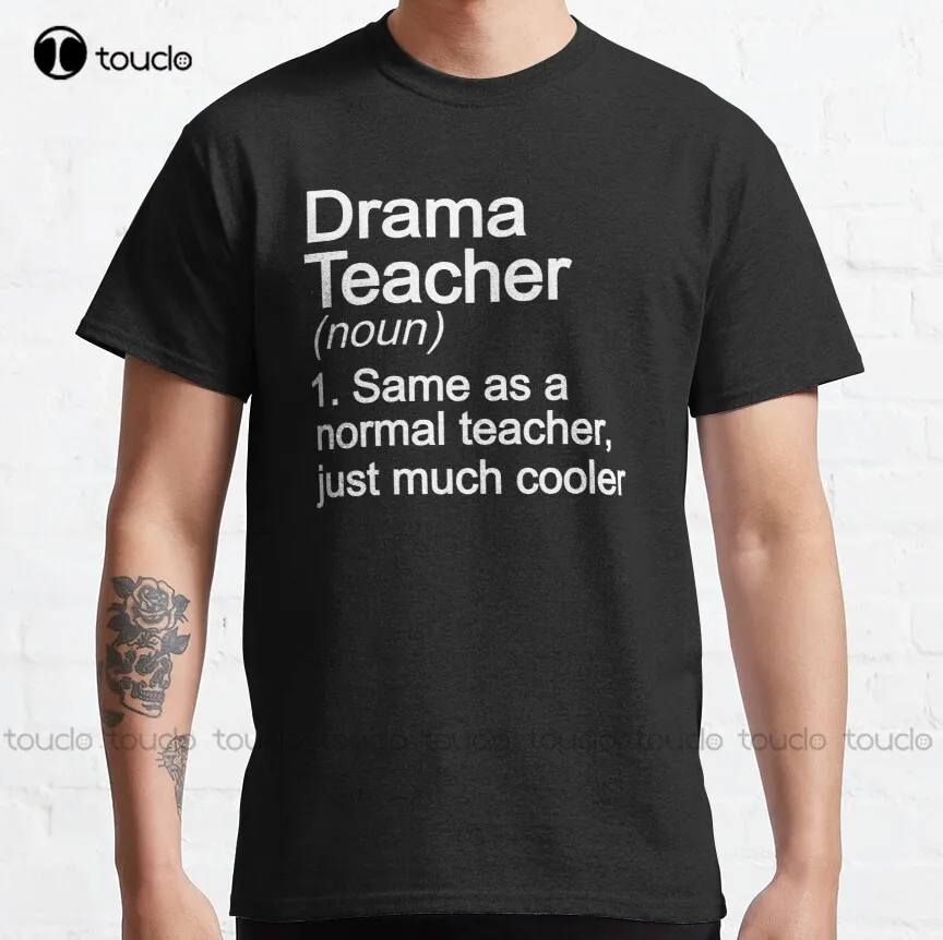 Drama Teacher Definition Funny Back To School Classic T-Shirt Mens White Shirt Cotton Outdoor Simple Vintag Casual Tee Shirts
Drama Teacher Definition Funny Back To School Classic T-Shirt Mens White Shirt Cotton Outdoor Simple Vintag Casual Tee Shirts