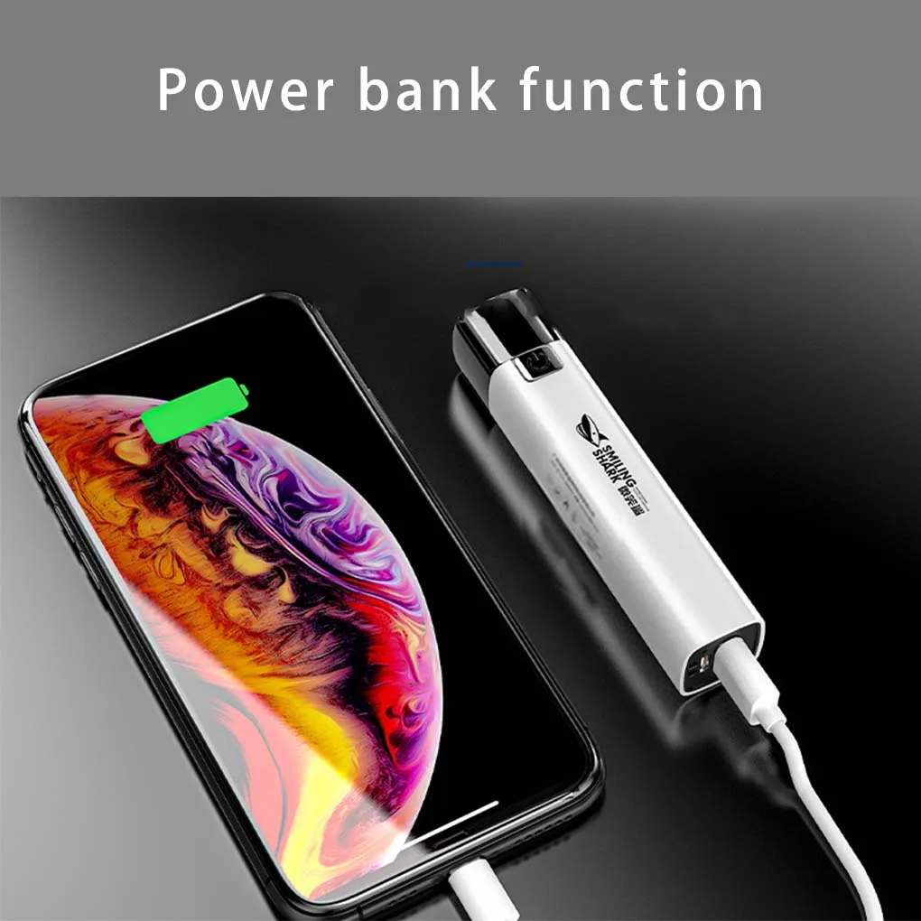 High Brightness Portable Flashlight Traveling USB Charging Hand Torch Power Bank Phone Charger Outdoor Equipment Black
High Brightness Portable Flashlight Traveling USB Charging Hand Torch Power Bank Phone Charger Outdoor Equipment Black