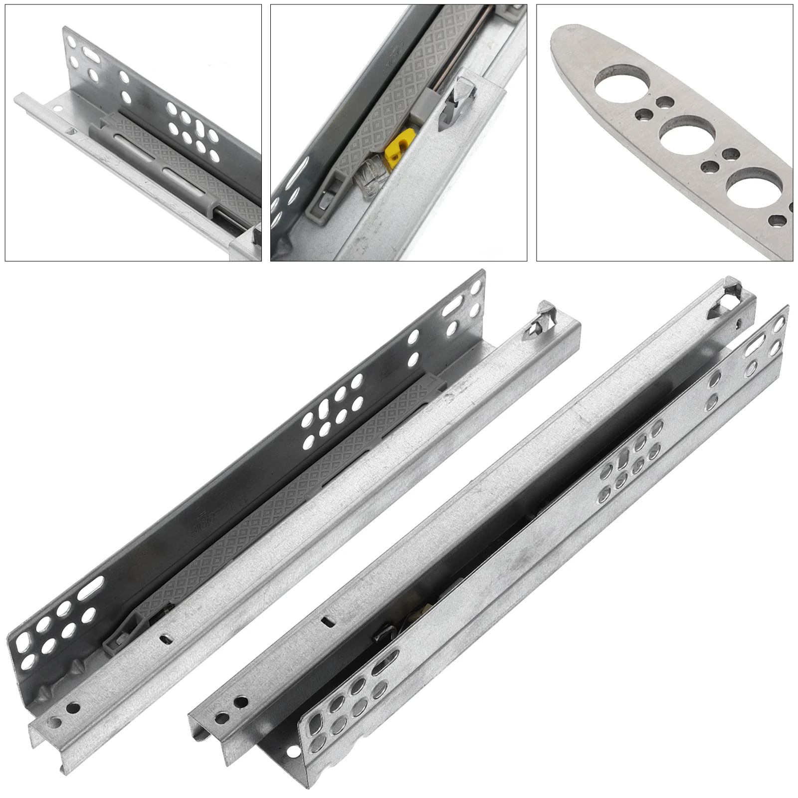 2 Pcs Mute Steel Drawer Slides Orbit Drawer Silent Rails Cabinet Drawer Slide Wardrobe Side Mounting Drawer Slides
2 Pcs Mute Steel Drawer Slides Orbit Drawer Silent Rails Cabinet Drawer Slide Wardrobe Side Mounting Drawer Slides