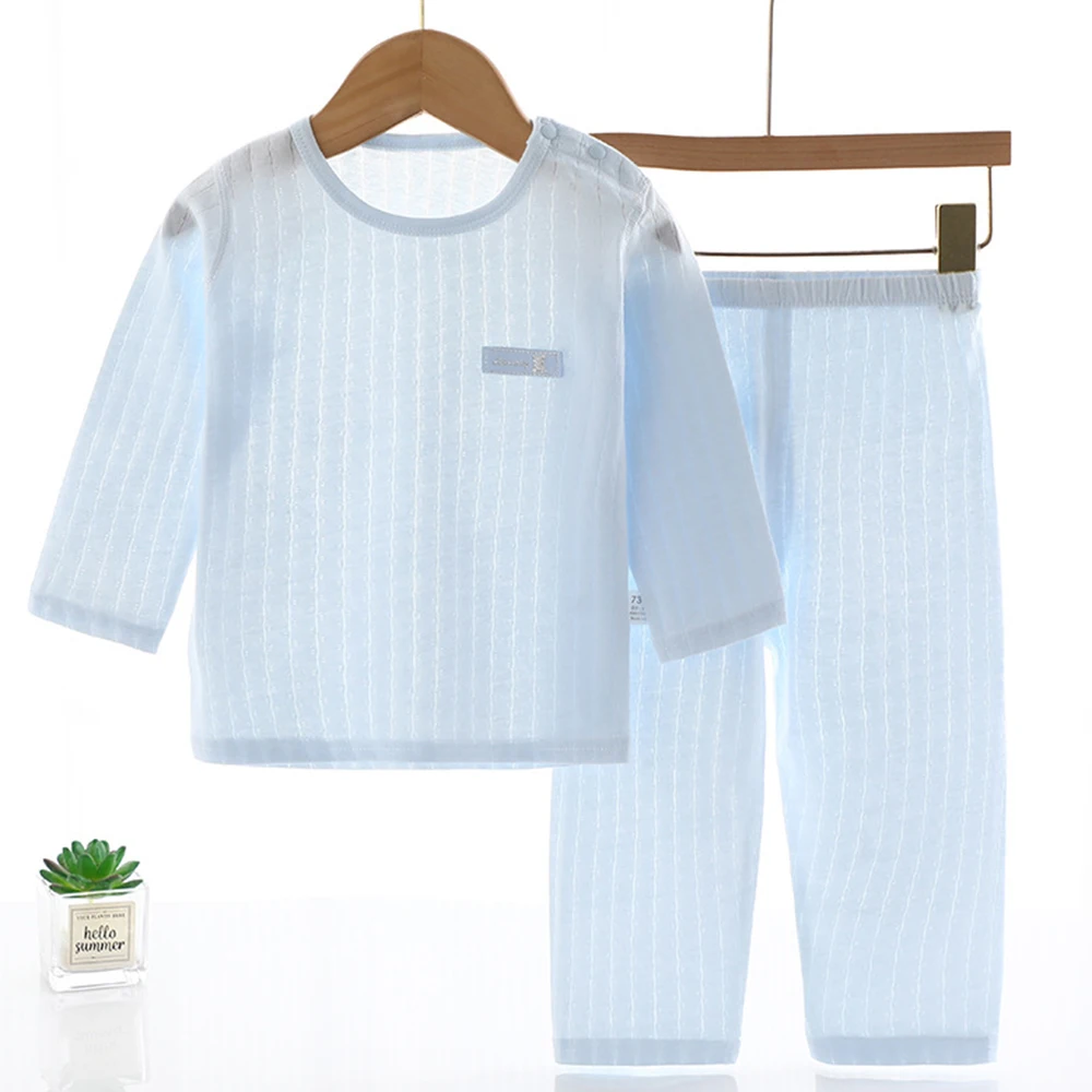 Baby Boy Suit Summer Cotton Long Sleeve Tops + Pants Two Pieces Girls Outfits Casual Home Wear Children Clothing 
Baby Boy Suit Summer Cotton Long Sleeve Tops + Pants Two Pieces Girls Outfits Casual Home Wear Children Clothing