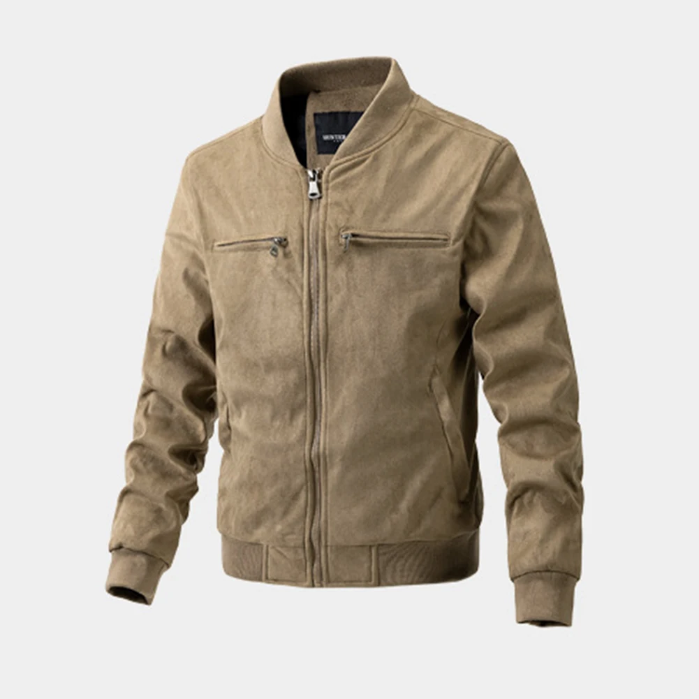 Men Suede Windproof Long Sleeve Zip-Up Jacket Casual Work Coats Pocket Cotton Coat Top American Style Anti-fall Men's Jacket
Men Suede Windproof Long Sleeve Zip-Up Jacket Casual Work Coats Pocket Cotton Coat Top American Style Anti-fall Men's Jacket