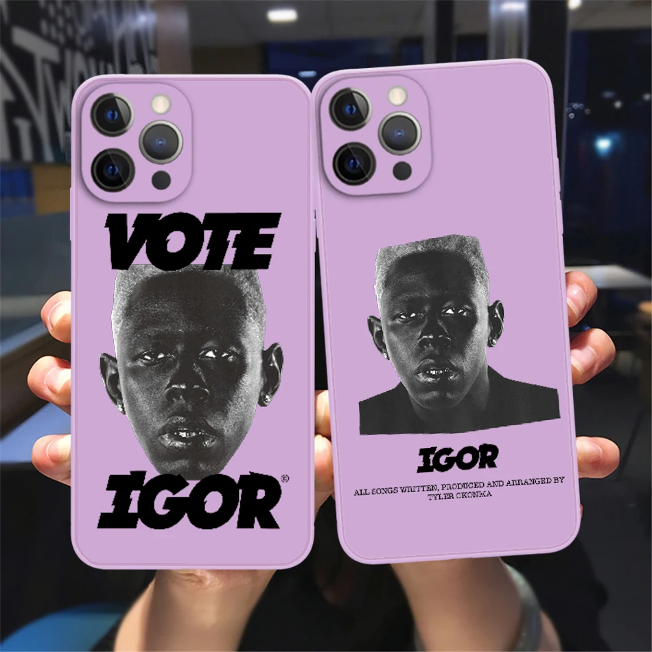 Rapper Golf Wang TYLER THE CREATOR Phone Case for iPhone 12 13 Pro Max 12 13 mini Soft Liquid Silicone purple Anti Fall Cover
Rapper Golf Wang TYLER THE CREATOR Phone Case for iPhone 12 13 Pro Max 12 13 mini Soft Liquid Silicone purple Anti Fall Cover