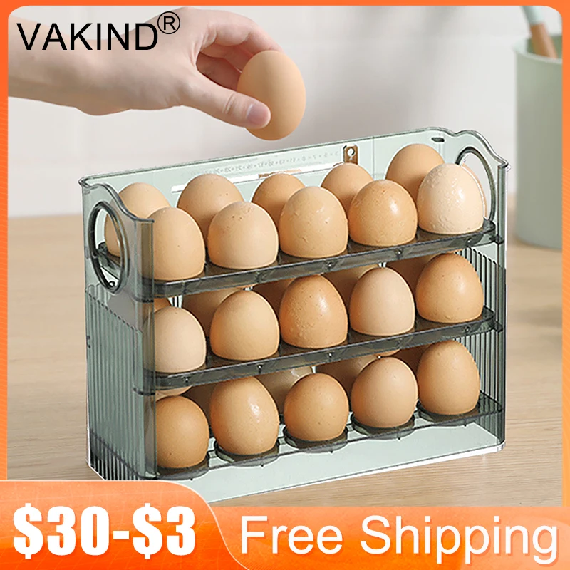 Egg Storage Box 3-Layer Flip Fridge Door Egg Holder Tray Kitchen Egg Storage Organizer Fridge Food Eggs Box Kitchen Gadget
Egg Storage Box 3-Layer Flip Fridge Door Egg Holder Tray Kitchen Egg Storage Organizer Fridge Food Eggs Box Kitchen Gadget