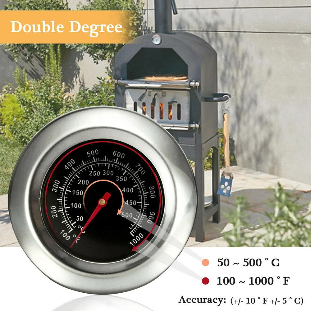 Grill Thermometer Stainless Steel BBQ Temperature Gauge Meter Barbecue Built-In Thermometer Outdoor Barbecue Baking Tools
Grill Thermometer Stainless Steel BBQ Temperature Gauge Meter Barbecue Built-In Thermometer Outdoor Barbecue Baking Tools