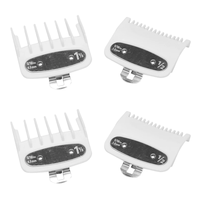 4PCS Hair Clipper Combs Guide Kit Hair Trimmer Guards Attachments 1.5MM/4.5MM For WAHL Hair Clipper
4PCS Hair Clipper Combs Guide Kit Hair Trimmer Guards Attachments 1.5MM/4.5MM For WAHL Hair Clipper