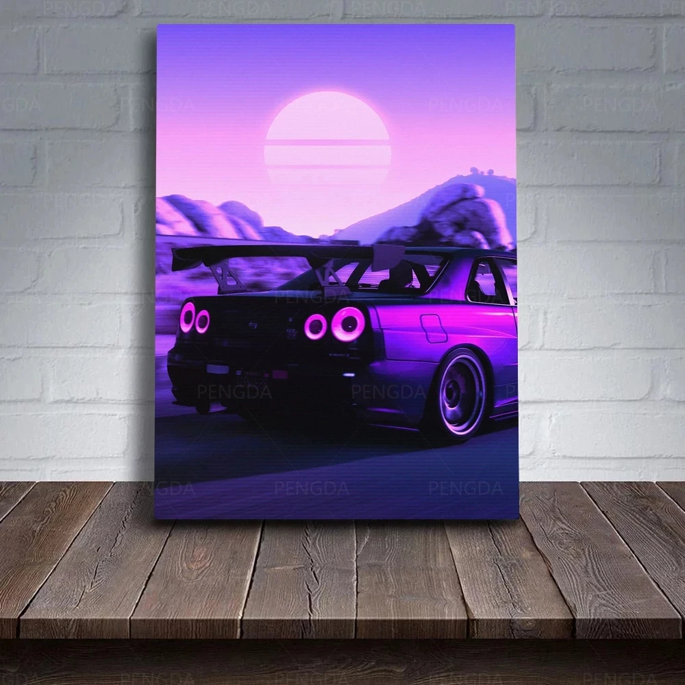 Canvas Paintings Sunset Home Decor Luxury Car Pictures Modern Print Purple Poster Vaporwave Wall Art No Framework Living Room
Canvas Paintings Sunset Home Decor Luxury Car Pictures Modern Print Purple Poster Vaporwave Wall Art No Framework Living Room