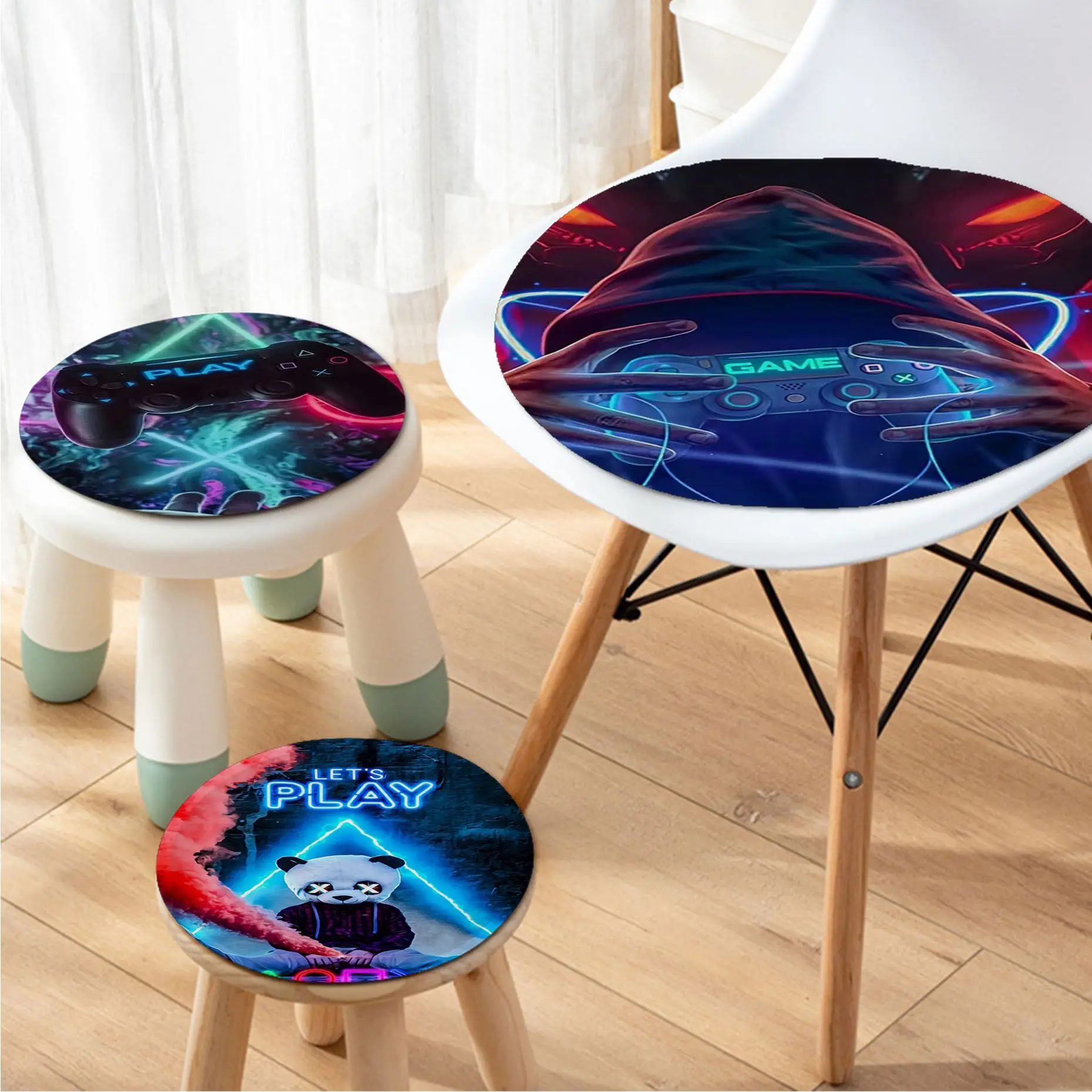 Eat Sleep Neon Game Decorative Chair Cushion Soft Office Car Seat Comfort Breathable 45x45cm Buttocks Pad
Eat Sleep Neon Game Decorative Chair Cushion Soft Office Car Seat Comfort Breathable 45x45cm Buttocks Pad