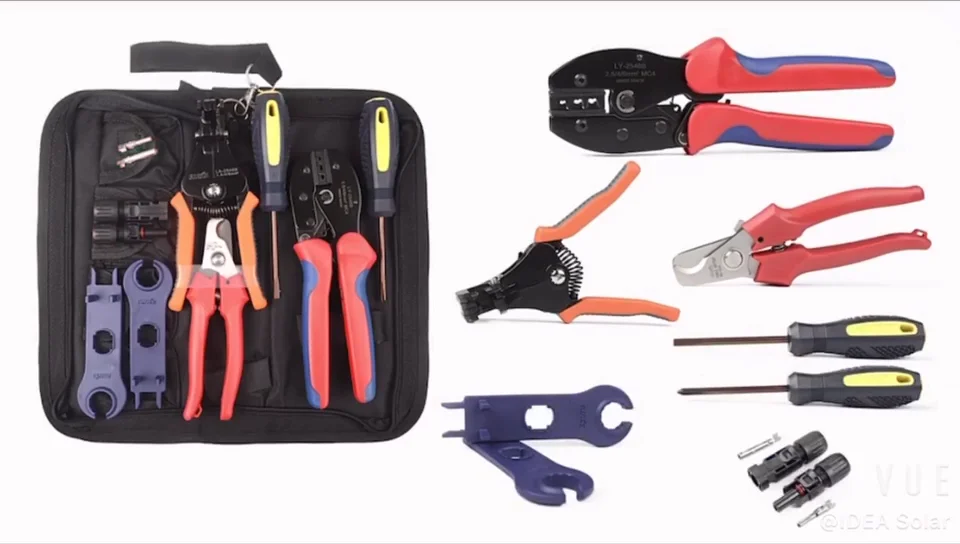 solar powered tools photovoltaic Tool Kit set MC4 connector wrench Crimping pliers Wire stripper
solar powered tools photovoltaic Tool Kit set MC4 connector wrench Crimping pliers Wire stripper