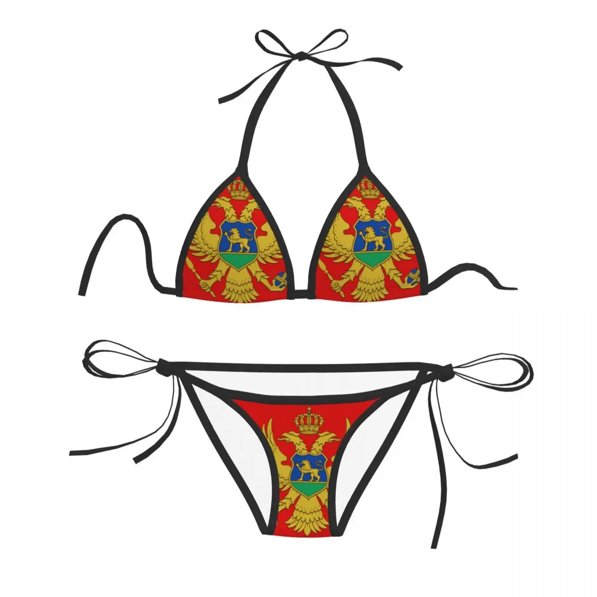 Sexy Bikini Women Swimsuit Push-up Two Piece Swimwear Montenegro Flag Bathing Suit Beachwear Brazilian
Sexy Bikini Women Swimsuit Push-up Two Piece Swimwear Montenegro Flag Bathing Suit Beachwear Brazilian