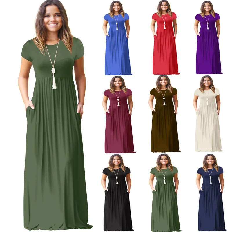2022 New Elegant Long Summer Dress Women Short Sleeve Maxi Dress Ladies Party Casual Dresses Female Robe Femme
2022 New Elegant Long Summer Dress Women Short Sleeve Maxi Dress Ladies Party Casual Dresses Female Robe Femme