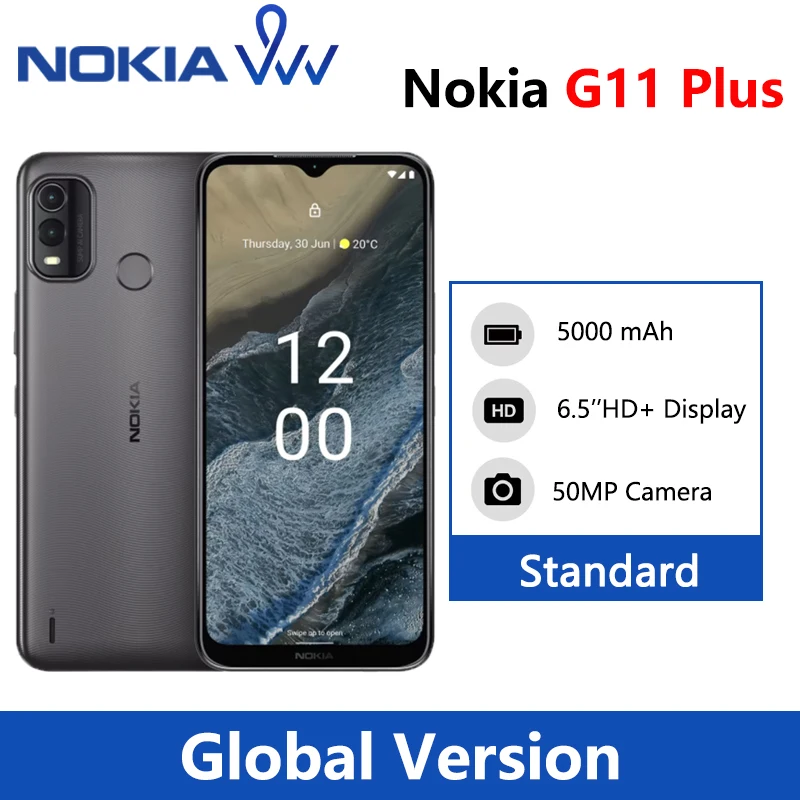 Nokia G11 Plus smartphone 4G Android 12 4GB 64GB 3 day battery life 50 MP AI camera 6.5”HD display with 90 Hz refresh rate phone
Nokia G11 Plus smartphone 4G Android 12 4GB 64GB 3 day battery life 50 MP AI camera 6.5”HD display with 90 Hz refresh rate phone