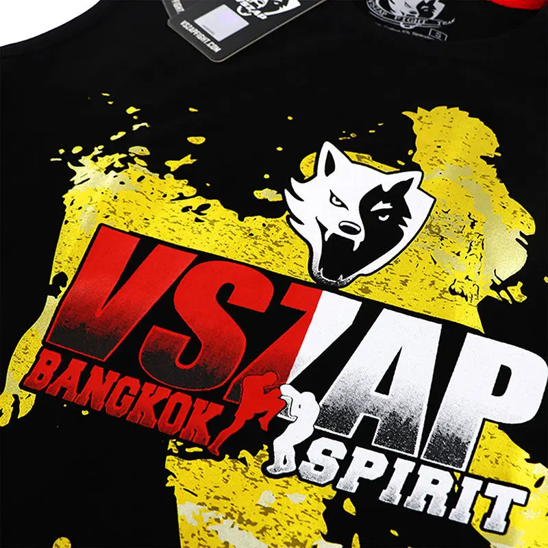VSZAP футболка для фитнеса без рукавов жилет ММА Муай Тай Бесплатная боевая одежда