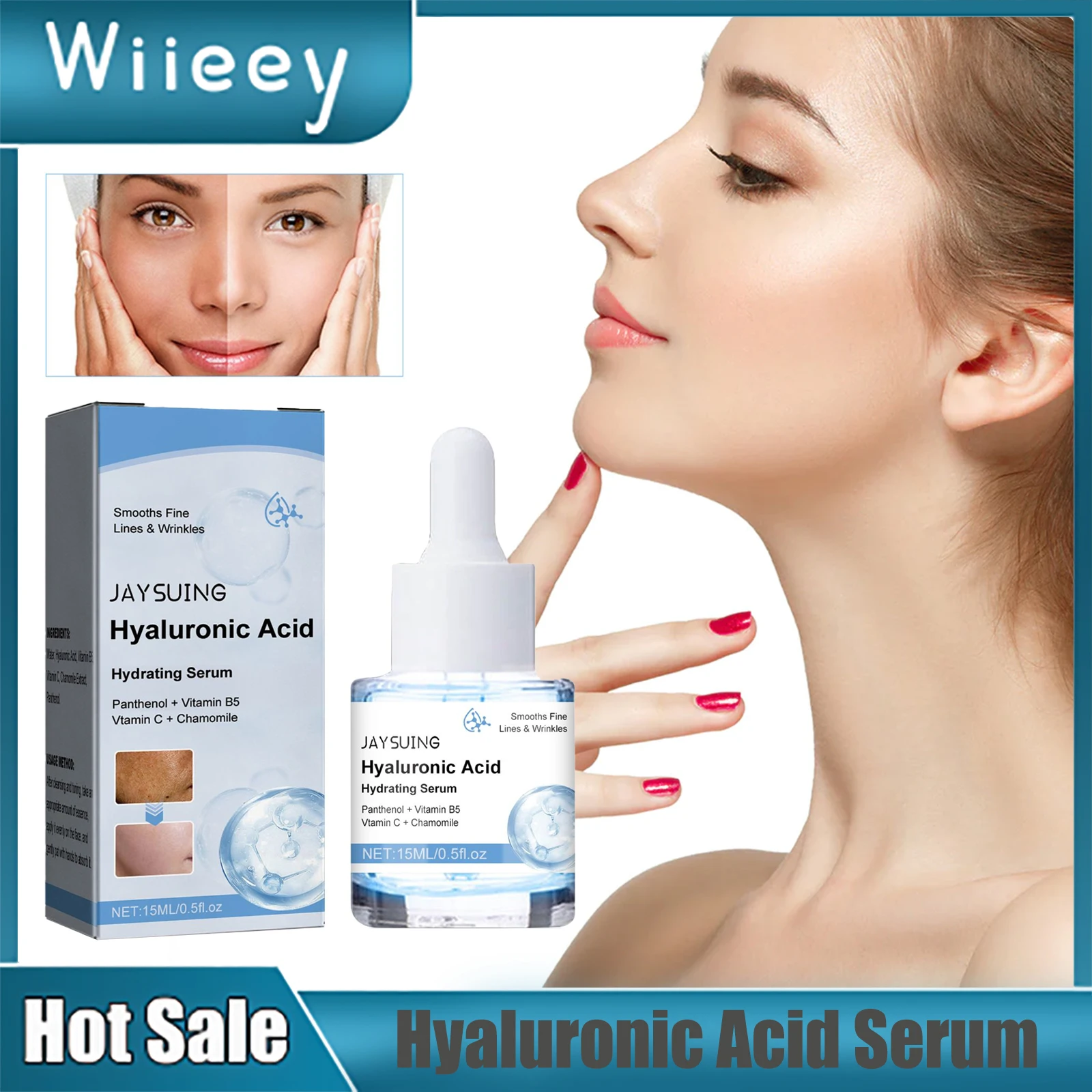 Hyaluronic Acid Serum Hydrating Soothing Calming Nourishing Dry Rough Dull Brightening Anti Aging Firming Moisturizing Essence
Hyaluronic Acid Serum Hydrating Soothing Calming Nourishing Dry Rough Dull Brightening Anti Aging Firming Moisturizing Essence