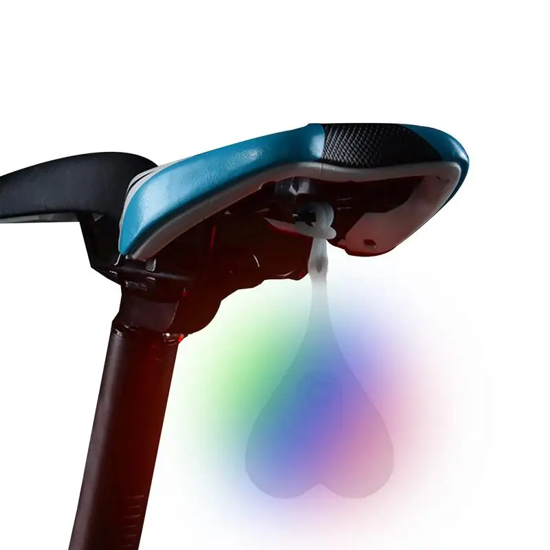 Велосипедная задняя фонарь в форме сердца, водонепроницаемая задняя фонарь для велосипеда, работает от батареи, задняя фонарь, легкая устан...