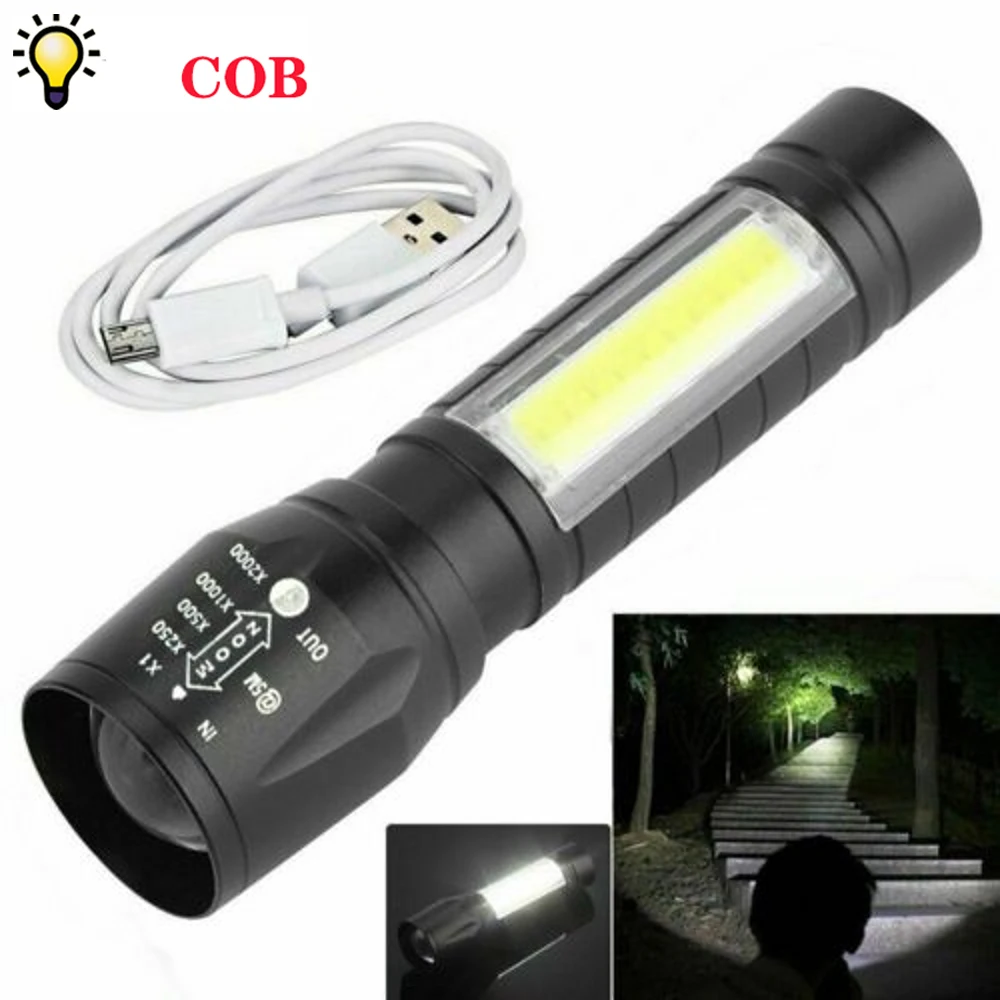 Portble COB Flshlight USB Rechrgeble Strong Light Zoom Tcticl Flshlight Built In Bttery Outdoor Cmping Fishing Torch
Portble COB Flshlight USB Rechrgeble Strong Light Zoom Tcticl Flshlight Built In Bttery Outdoor Cmping Fishing Torch