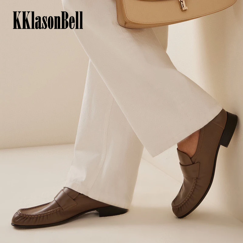 Туфли KKlasonBell женские на высоких каблуках, натуральная кожа, удобная мягкая повседневная обувь, увеличивающая рост, 11,15
Туфли KKlasonBell женские на высоких каблуках, натуральная кожа, удобная мягкая повседневная обувь, увеличивающая рост, 11,15