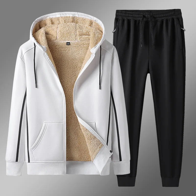 2022new Casual Hoodie Men's Fall/winter Plush and Thickened Casual Suit Men's Cashmere Hoodie Pants Large Size Athletic Suitmen
2022new Casual Hoodie Men's Fall/winter Plush and Thickened Casual Suit Men's Cashmere Hoodie Pants Large Size Athletic Suitmen